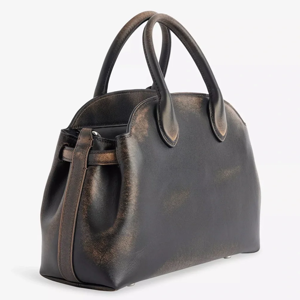 Coach Runway Empire Carryall 40 Bag in Hand Distressed Natural Grain Leather NWT - Picture 14 of 15
